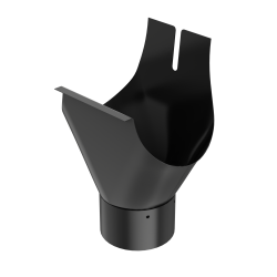 BRYZA STAL Výpustný otvor 125 mm černý