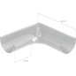 BRYZA STAL Narożnik wewnętrzny 150 mm czerń