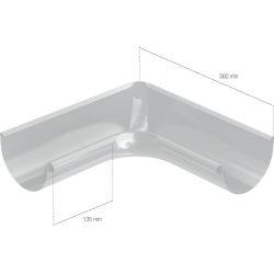 BRYZA STAL Vnitřní roh 150 mm pozink