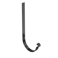 BRYZA STAL Kovový držák žlabu rovný 150 mm černý