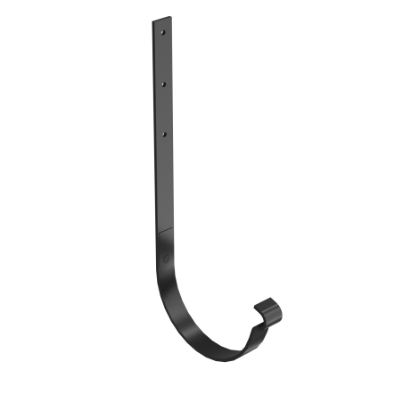 BRYZA STAL Kovový držiak žľabu rovný 150 mm čierny