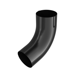 BRYZA STAL Trubkové koleno 90 mm černé