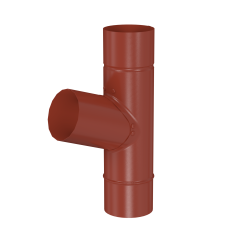 BRYZA STAL T-trubka 90 / 90 / 90 mm cihlově červená