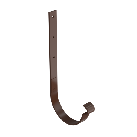 BRYZA STAL Kovový držák okapu rovný 125 mm hnědý