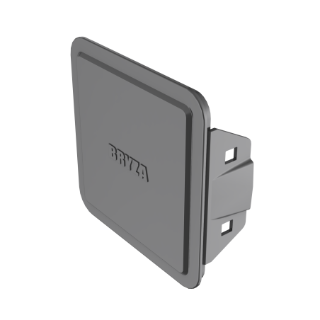 BRYZA PVC Čistící záslepka 110 mm grafitová