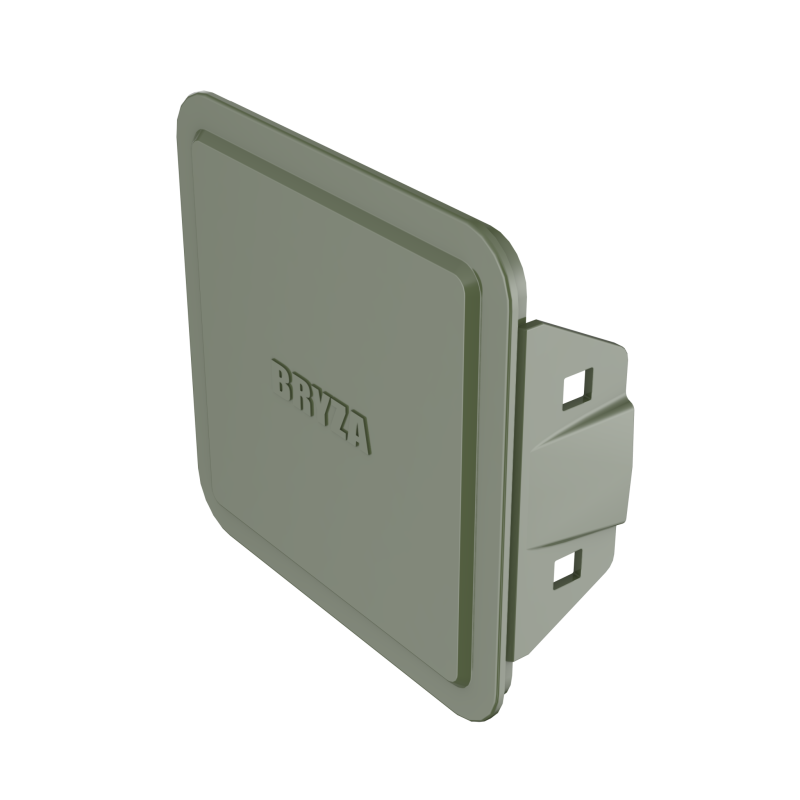 BRYZA PVC zaklapávací plastový kryt čistícího kusu 110 mm zelená (RAL 6020)
