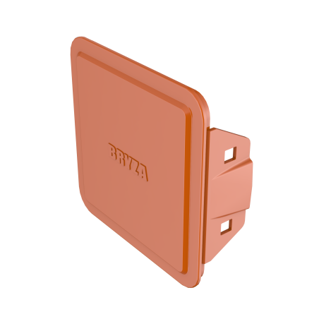 BRYZA PVC kryt čisticího otvoru 110 mm cihlově červený