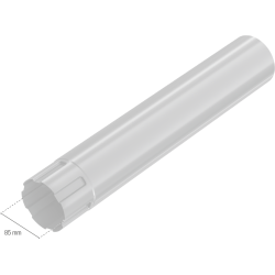 BRYZA STAL Svodová roura 4 m 90 mm černá