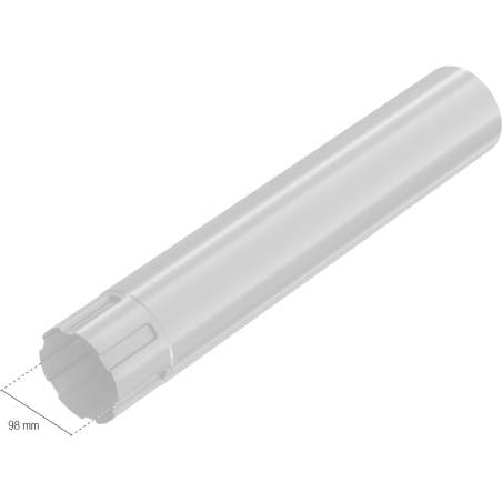 BRYZA STAL Svodová roura 3 m 100 mm pozink