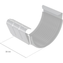 BRYZA STAL Spojka žlabu 125 mm pozink