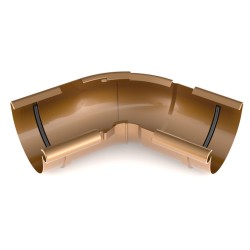 BRYZA PVC Narożnik wewnętrzny regulowany kąt 125 mm miedź