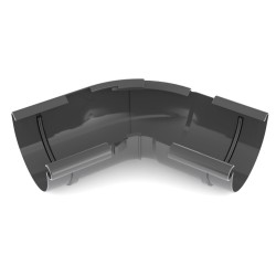 BRYZA PVC Vnitřní roh nastavitelný úhelník 125 mm černý