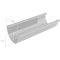 BRYZA PVC Ereszcsatorna 150 mm 3 m Fehér