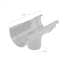 BRYZA PVC Lej spustowy 150 mm biel