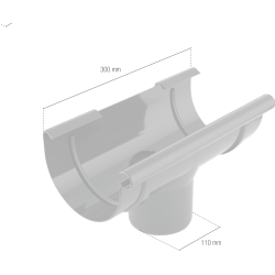 BRYZA PVC kotlík 150/110 mm červená (RAL 3011)
