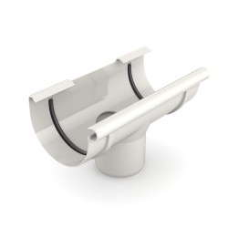 BRYZA PVC Výpustný otvor 100/63 mm bílý
