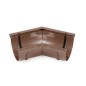 BRYZA PVC vnitřní nast. roh 120° –145°    100 mm hnědá (RAL 8017)