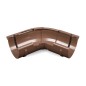 BRYZA PVC vnější nast. roh 120°  – 145°  100 mm hnědá (RAL 8017)