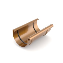 BRYZA PVC Złączka rynnowa 125 mm miedź
