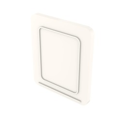 BRYZA PVC Čistící šoupátko 110 mm bílé