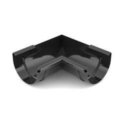 BRYZA PVC Narożnik wewnętrzny 125 mm czerń