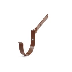 BRYZA PVC Kovový držák žlabu kroucený 125 mm hnědý