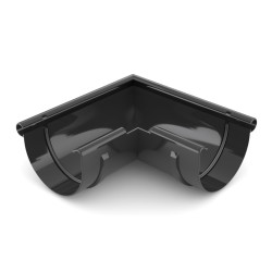 BRYZA PVC Narożnik zewnętrzny 125 mm czerń