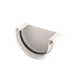 BRYZA PVC Koncovka pravá 125 mm bílá