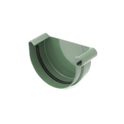 BRYZA PVC Koncovka pravá 125 mm zelená