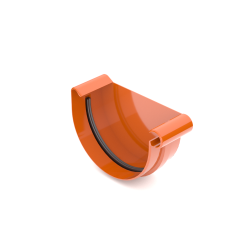 BRYZA PVC Koncovka pravá 125 mm tehlová