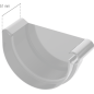 BRYZA PVC Denko lewe 125 mm biel