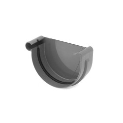 BRYZA PVC Koncovka levá 125 mm grafitová
