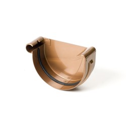 BRYZA PVC Koncovka levá 125 mm měděná