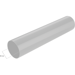 BRYZA PVC svodová roura 90 mm zelená (RAL 6020) délka 4 m