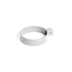 BRYZA PVC Kovový upínací kroužek pro dolní potrubí 63 mm bílý