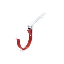 BRYZA PVC Kovový žlabový držák nastavitelný 125 mm červený
