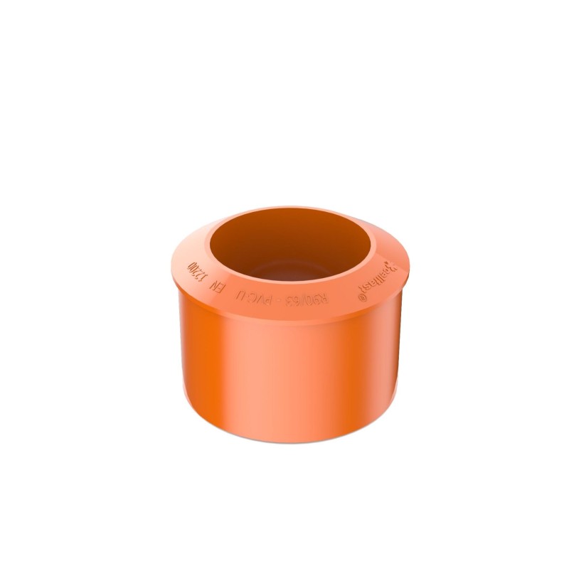 BRYZA PVC Lefolyócső szűkítő 90/63 mm Téglavörös