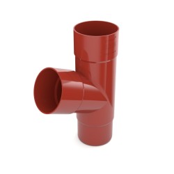 BRYZA PVC T-trubka 90/90/90 mm červená