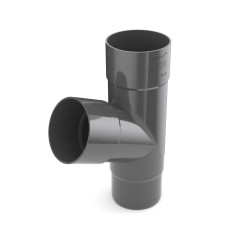 BRYZA PVC T-trubka 90/90/90 mm grafitová