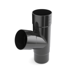 BRYZA PVC T-trubka 90/90/90 mm černá
