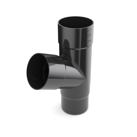 BRYZA PVC T-trubka 90/90/90 mm černá
