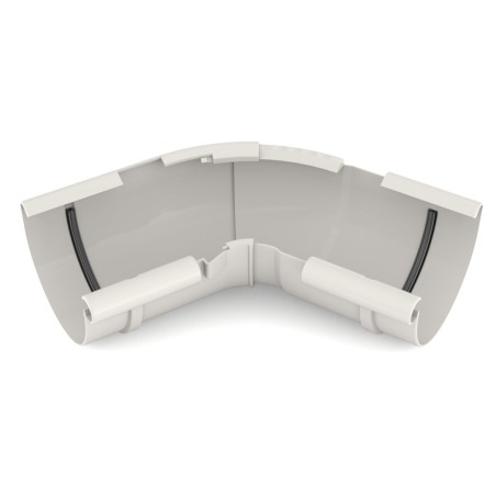 BRYZA PVC Narożnik wewnętrzny regulowany kąt 125 mm biel
