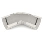BRYZA PVC Narożnik wewnętrzny regulowany kąt 125 mm biel