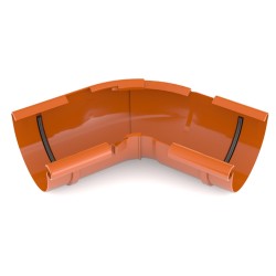 BRYZA PVC Vnútorný roh nastaviteľný uhol 125 mm tehlový