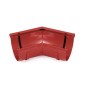 BRYZA PVC vnitřní nast. roh 120° –145°   75 mm červená (RAL 3011)