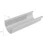 BRYZA PVC Rynna dachowa 100 mm 3 m biel
