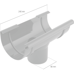 BRYZA PVC kotlík 100/90 mm grafitová (RAL 7021)