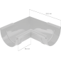 BRYZA PVC Belső szeglet 100 mm Barna