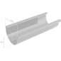 BRYZA PVC Rynna dachowa 75 mm 3 m czerwony