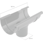 BRYZA PVC kotlík 75/63 mm cihlově červená (RAL 8004)